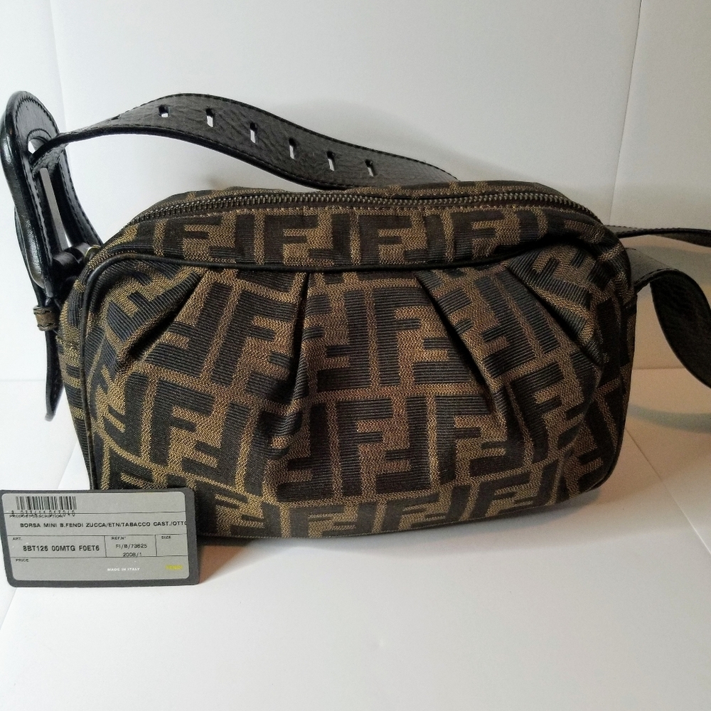 Authentic Fendi Mini Borsa Zucca Bag